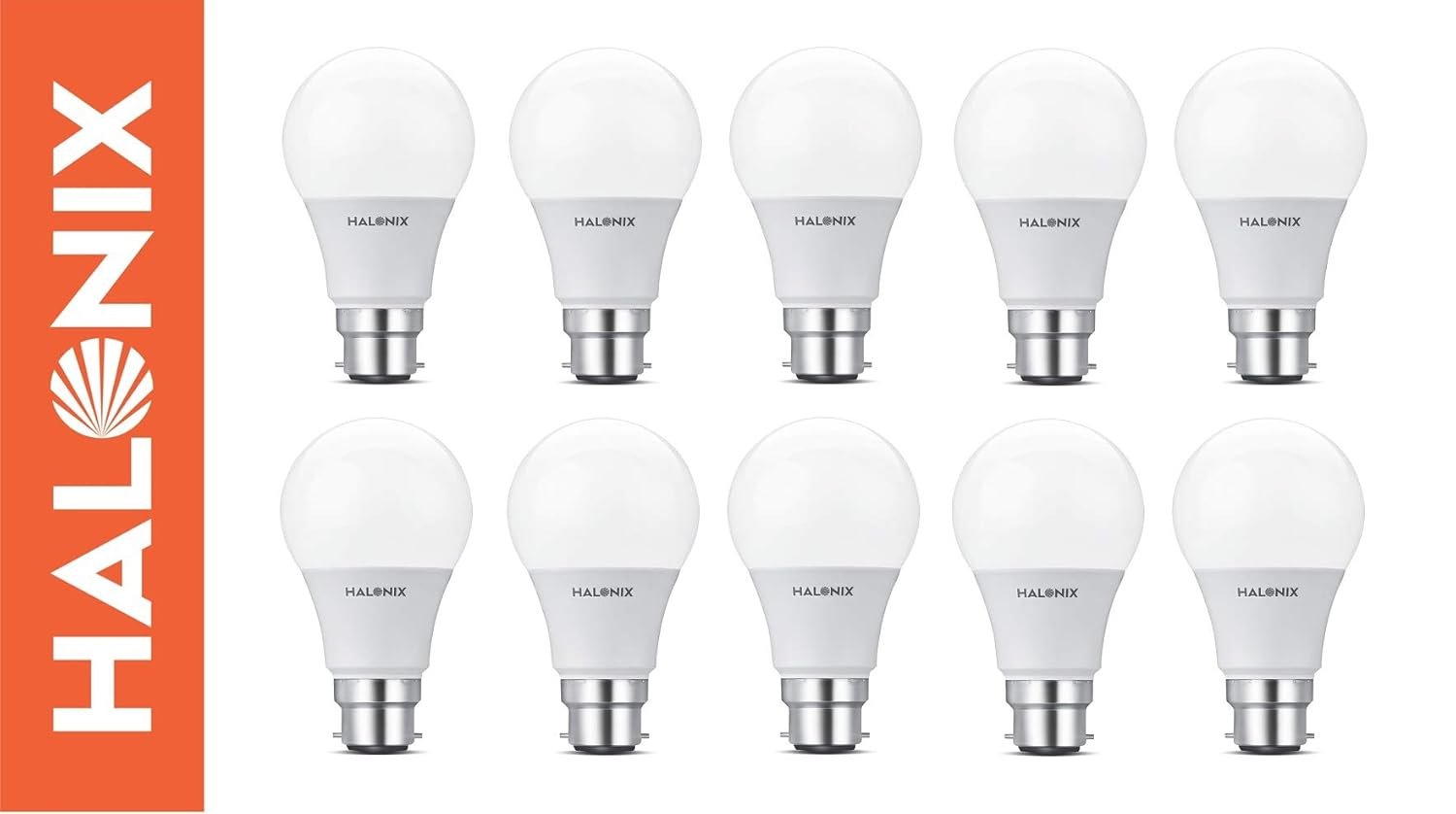 Halonix 9W B22 LED Cool White Bulb, Pack of 10