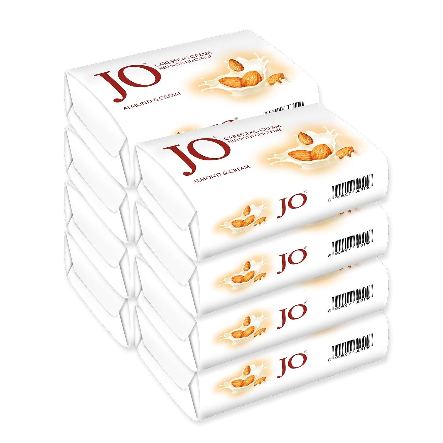 JO Almond Cream Soap Pack of 8, 150 gram