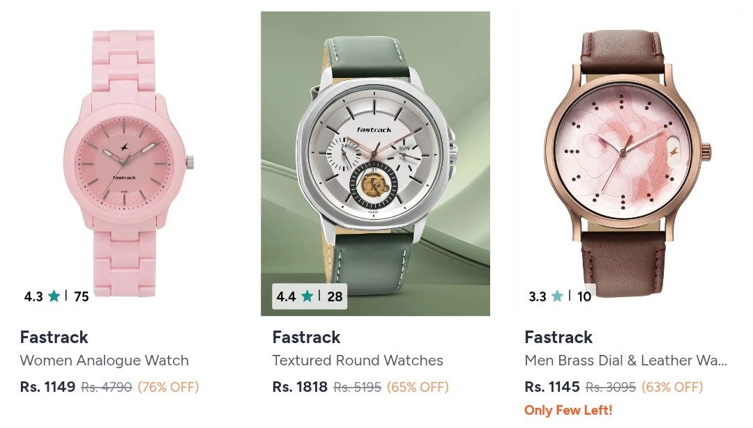 Shop for Fastrack Watches Online in India - Myntra