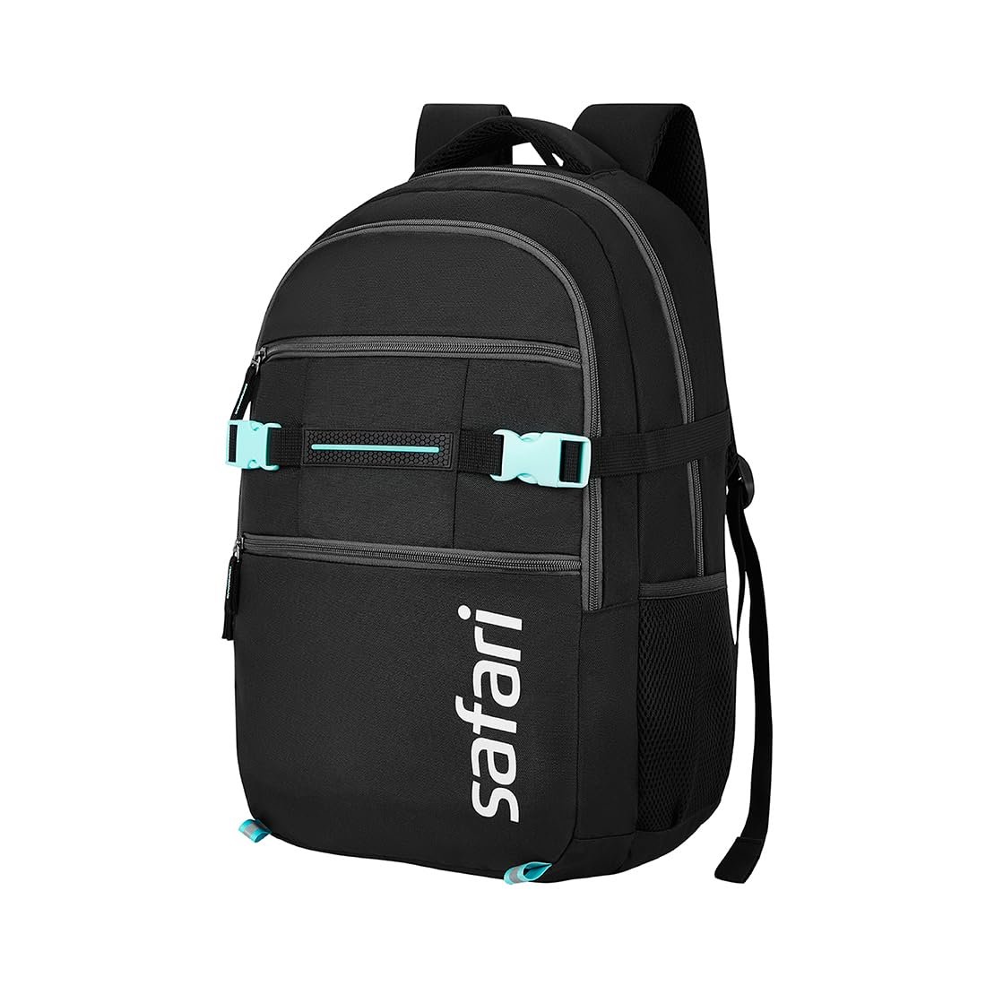 Safari Surge 30L Laptop Backpack Bag for Men & Women, School Bag for Boys & Girls, Ideal for Office/School/College, 2 Compartment Backpack with Rain Cover, Bottle Holder, & Organizer, Colo