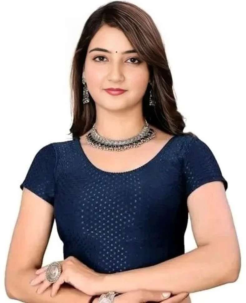 pritam trendz women round neck short sleeve blouse
