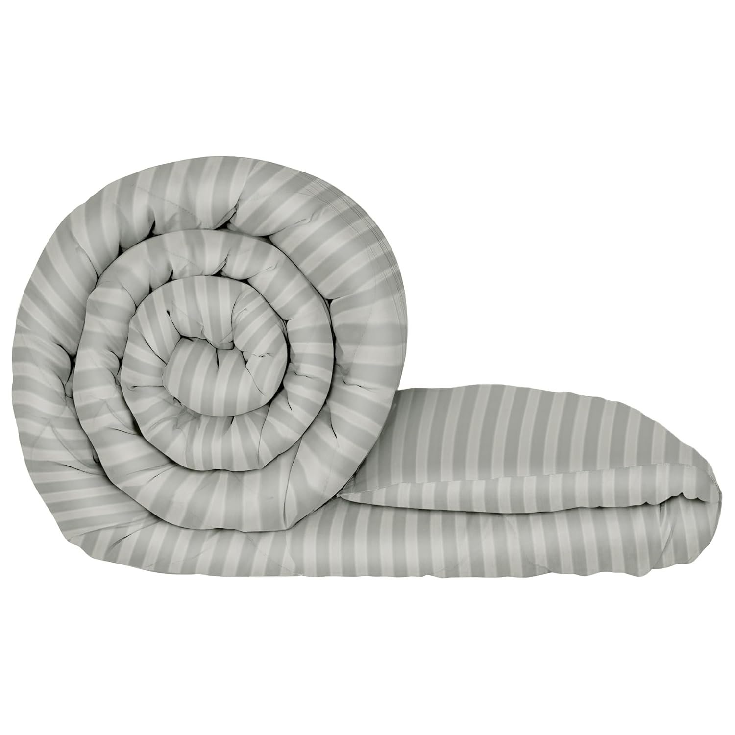Single Bed Comforter 180 GSM Reversible Microfiber | Comforter Single | AC Comforter Single Bed | Lightweight All Season Comforter | Blanket Single Size - Light Grey