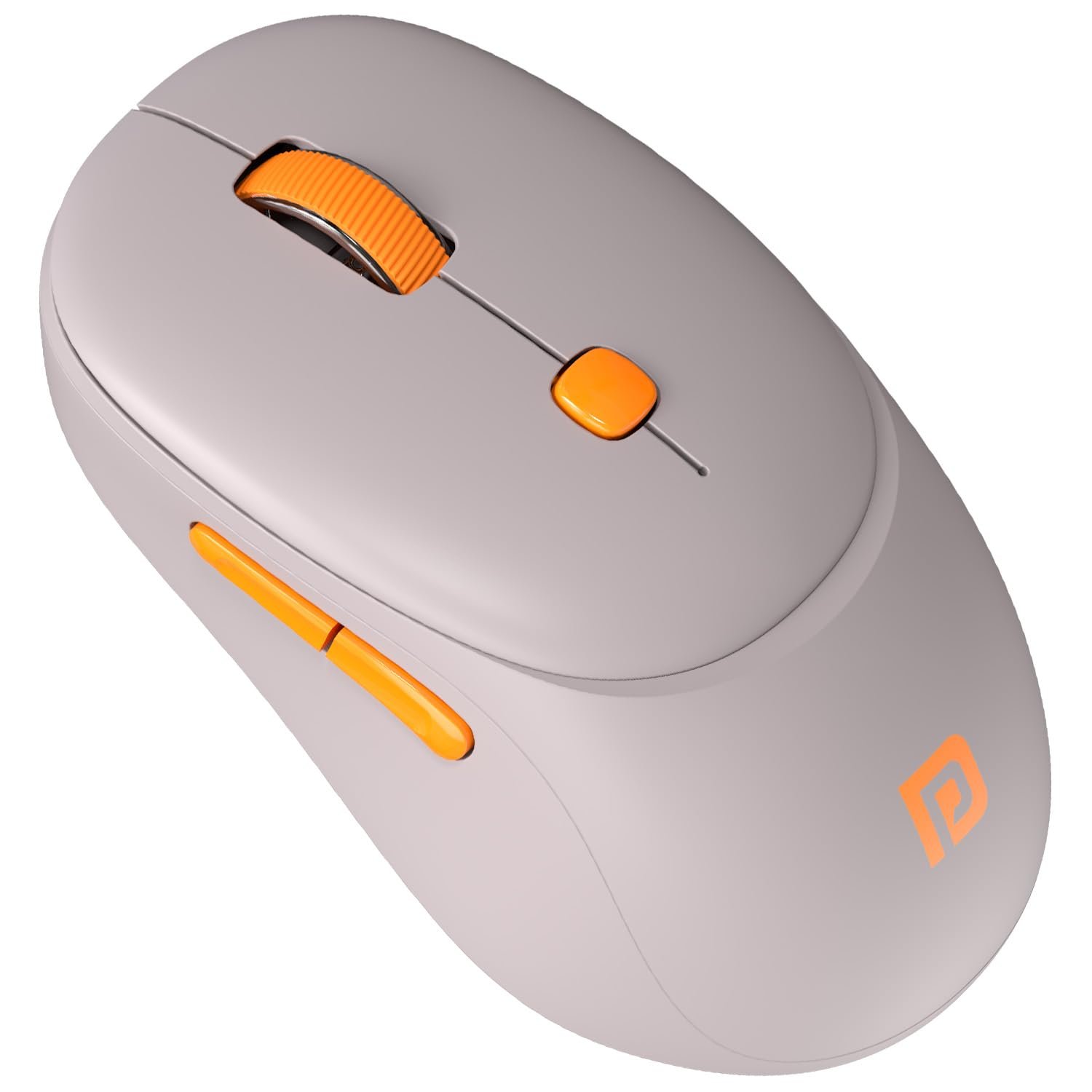 Portronics Toad Neo Wireless Bluetooth Mouse with Dual Wireless Connectivity (BT + 2.4 GHz), Rechargeable Battery, Forward & Back Button, Multi-Device Pair, Upto 3200 Dpi Sensitivity(Beige)