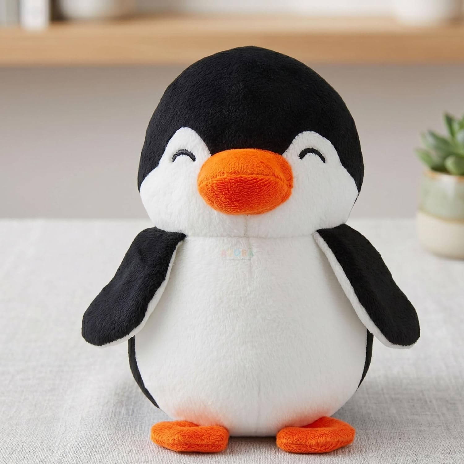 ADORA Penguin Soft Toy for Kids, Cute Plush Stuffed Teddy Ultra Soft Animal Plush Toy for Boys & Girls, Birthday Gift for Babies & Toddlers, Washable Black & White Penguin (17 cm)