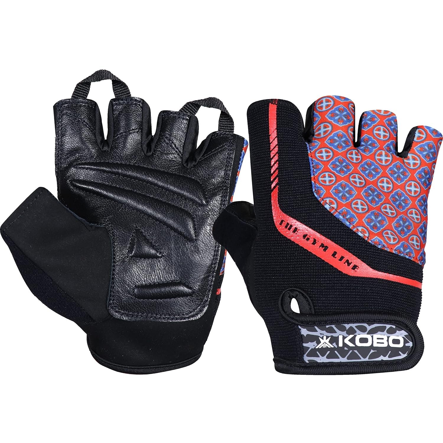 Kobo WTG-58 Weight Lifting Gym Gloves Hand Protector for Fitness Training