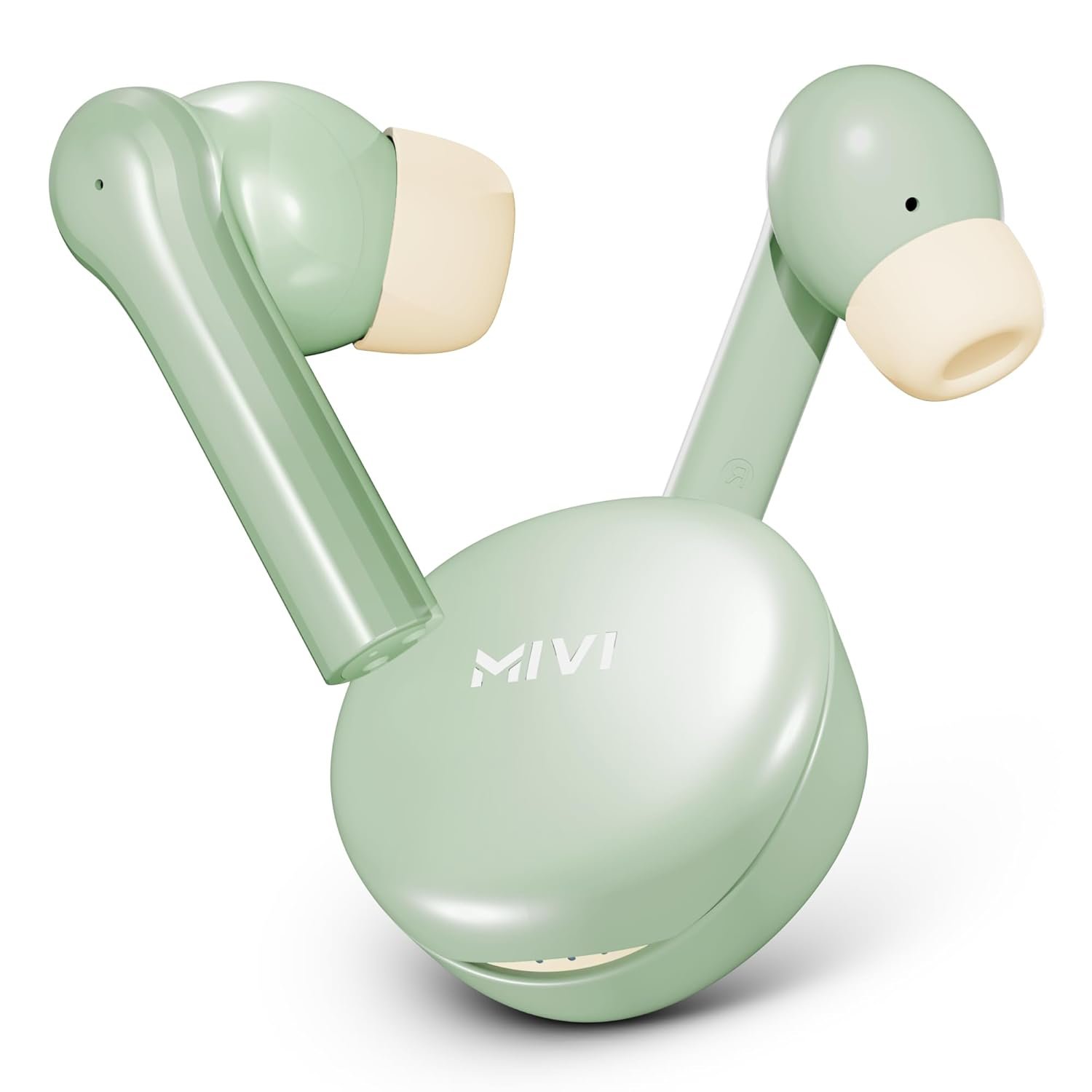 Mivi DuoPods Horizon TWS Earbuds, 60H Playtime, 13mm Bass Drivers, AI-ENC HD Calls, Gaming Mode, Bluetooth 5.3, Type-C Fast Charging, IPX4, Made in India