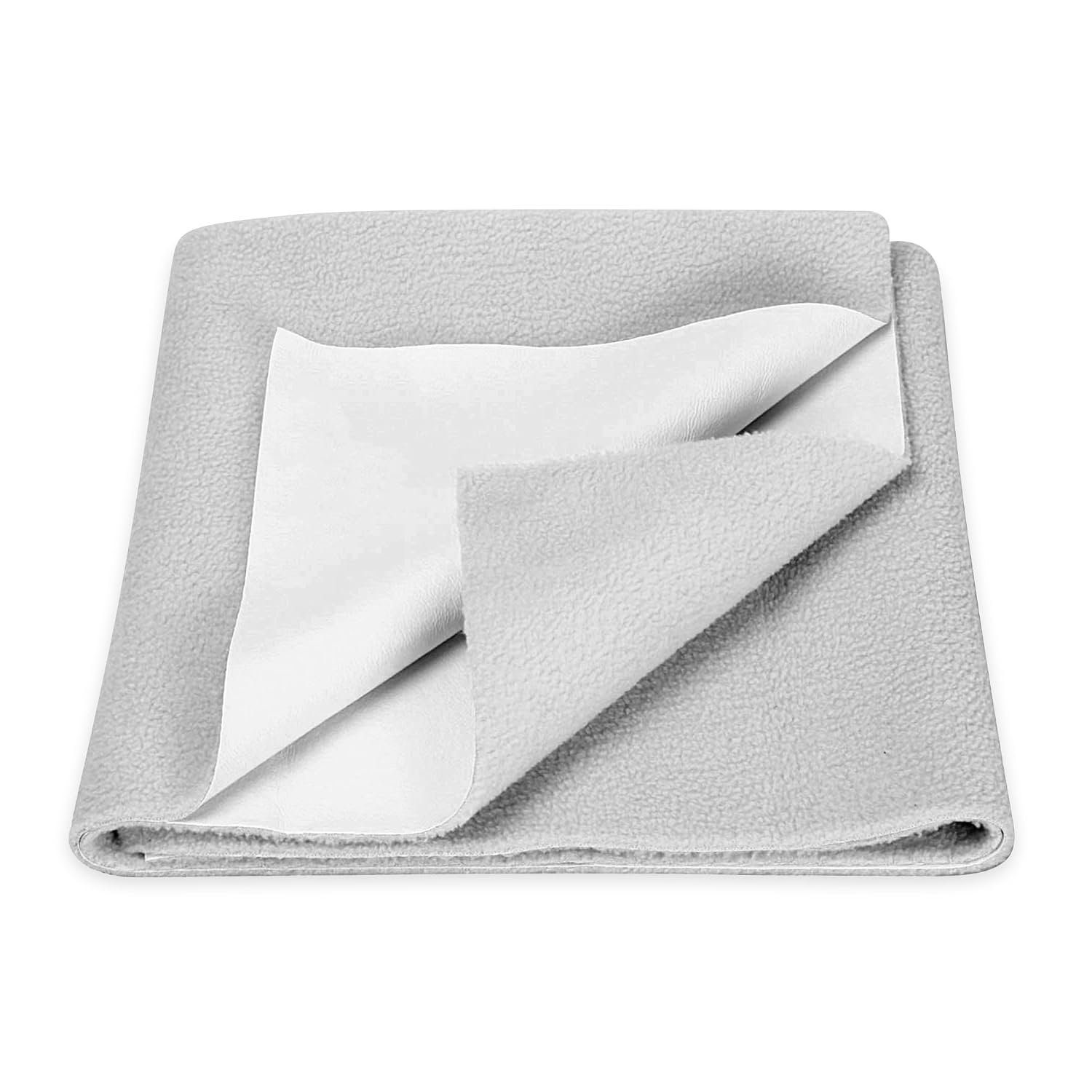GLUN® Quick Dry Absorbent Baby Bed Sheet for Mattress Protector, Pack of 1 Baby Gray Bed Sheet, Size 70x100cm, Waterproof, Quick Drying Material, Anti-Itching Cloth