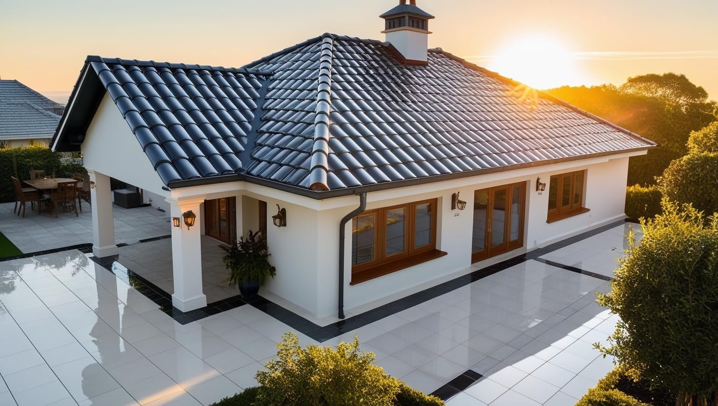 Indigo Tile Coat Platinum Series – Premium Roof Tile Coating | Vibrant Non-Fading Colours | Rich Sheen Finish | Anti-Fungal & Water-Resistant | Exterior Use | 10 L Peacock Blue
