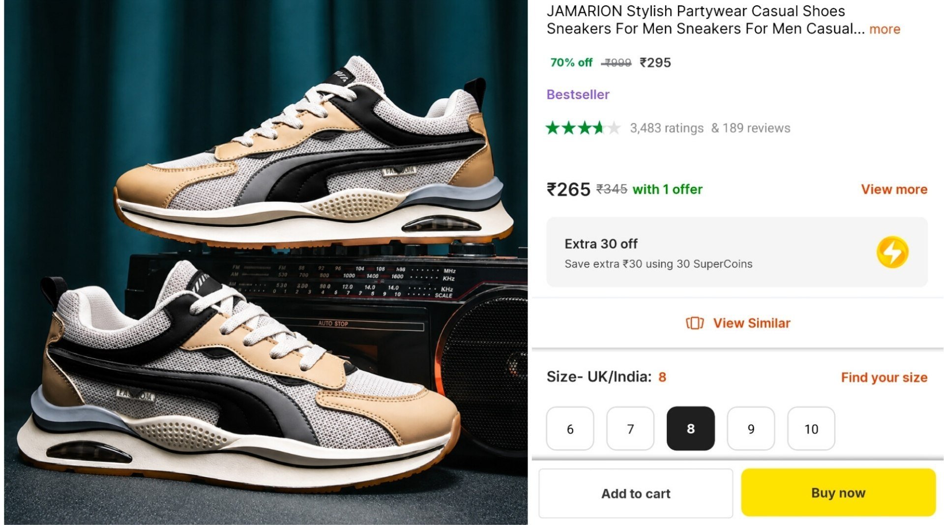 JAMARION Stylish Partywear Casual Shoes Sneakers For Men Sneakers For Men Casuals For Men Price in India - Buy JAMARION Stylish Partywear Casual Shoes Sneakers For Men Sneakers For Men Casuals For Men