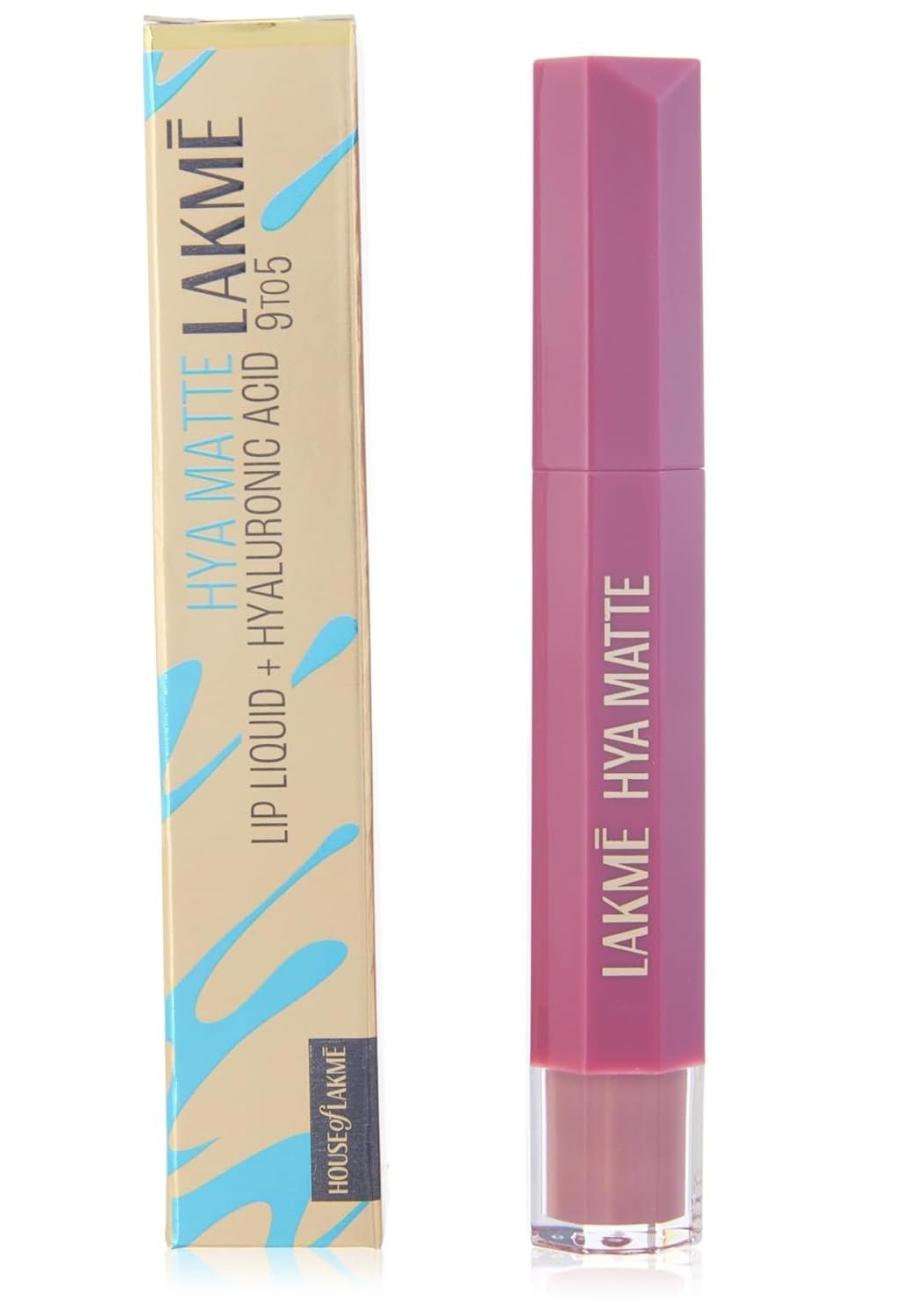 Lakme 9to5 Hya Matte, Win Win Pink Liquid Lipstick, for Soft and Supple Lips, with Hyaluronic Acid & Vitamin E, Matte Finish, Smudge-Proof, Long-Lasting, for Women, 5.3 ml,