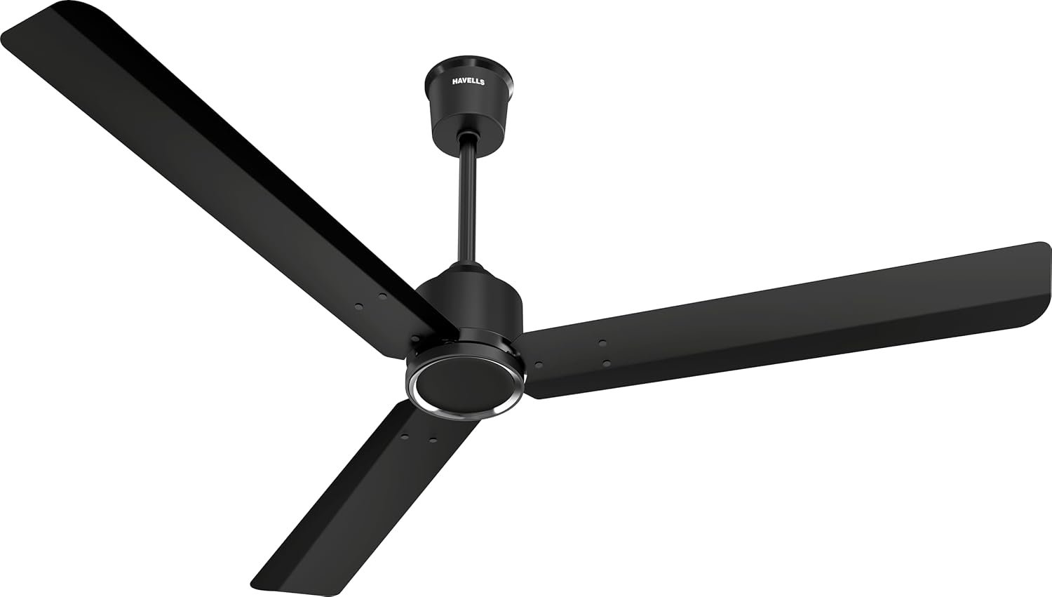Havells NEON BLDC 1200mm Premium Ceiling Fan with 100% Pure Copper| 5 Star Rating | Remote Controlled | Watt: 28|Air Flow: 220 cmm|Speed: 350 RPM| 2 Years Warranty (MATT BLACK)