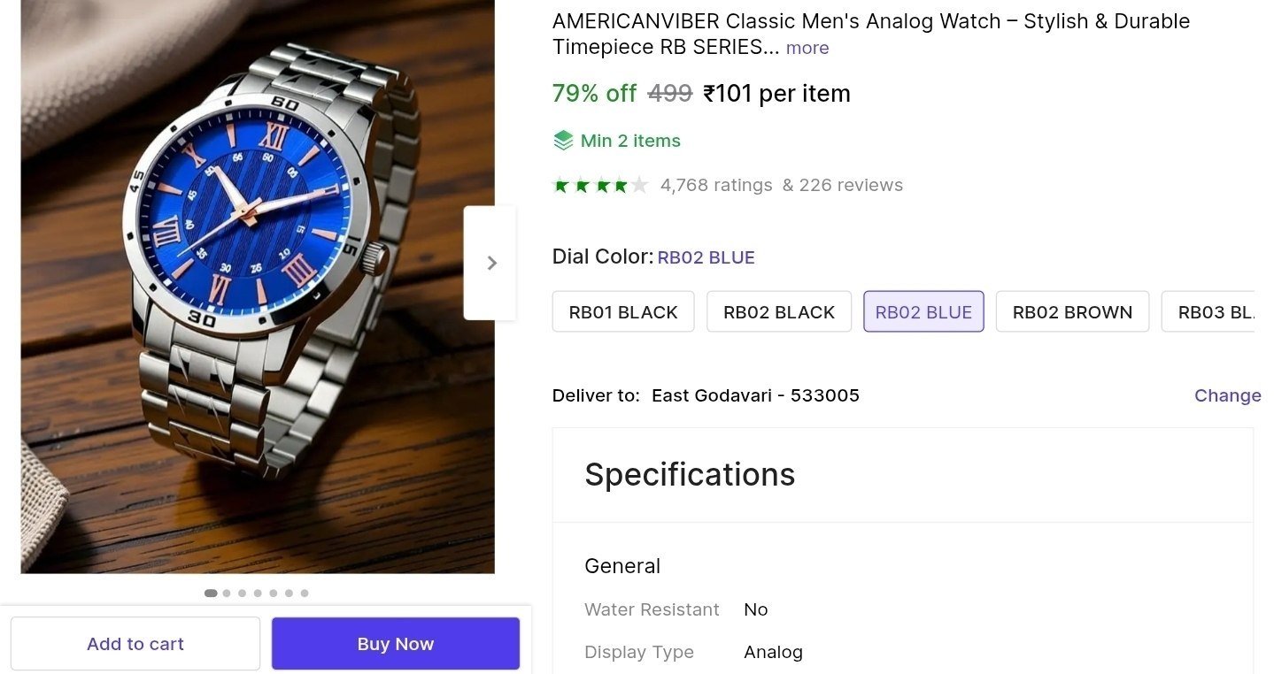 AMERICANVIBER Classic Men's Analog Watch – Stylish & Durable Timepiece RB SERIES Analog Watch  - For Men Price in India - Buy AMERICANVIBER Classic Men's Analog Watch – Stylish & Dur