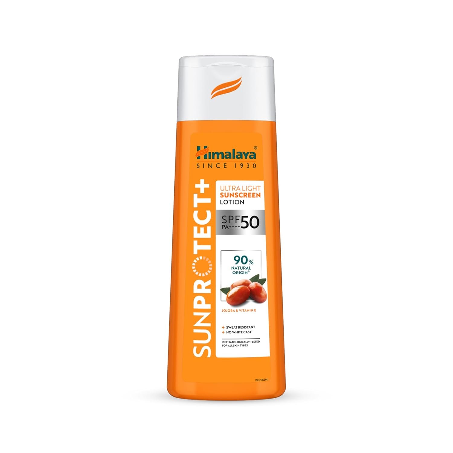 Himalaya Sun Protect+ Ultra Light Sunscreen | Lotion | 90% Natural Origin Ingredients | In vivo tested SPF 50 PA++++ | Dermatologically tested for all skin types | No white cast | For face & body 