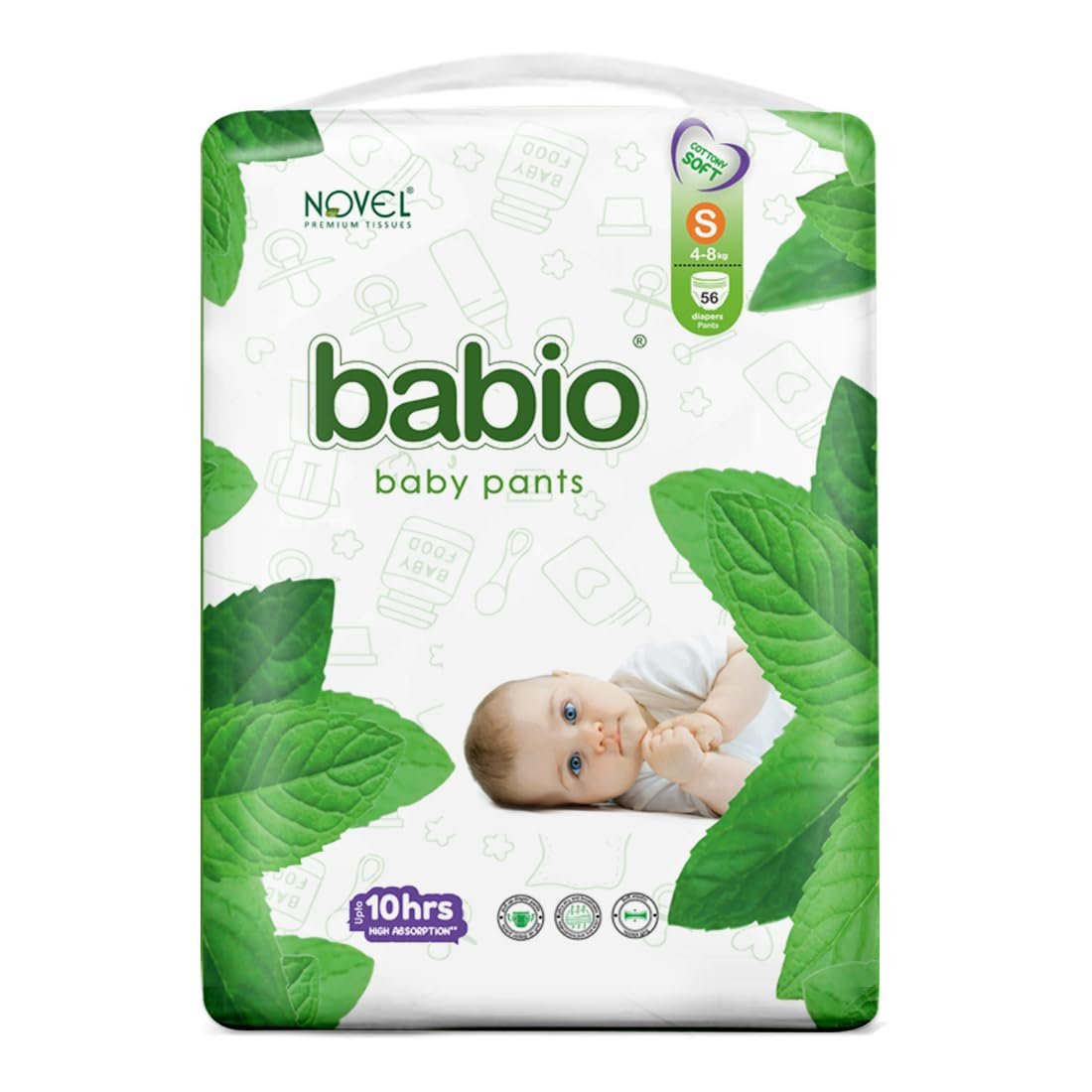 Baby Pants Diaper with Extra Comfort and Dryness - S (56 Pieces) - S (56 Pieces)