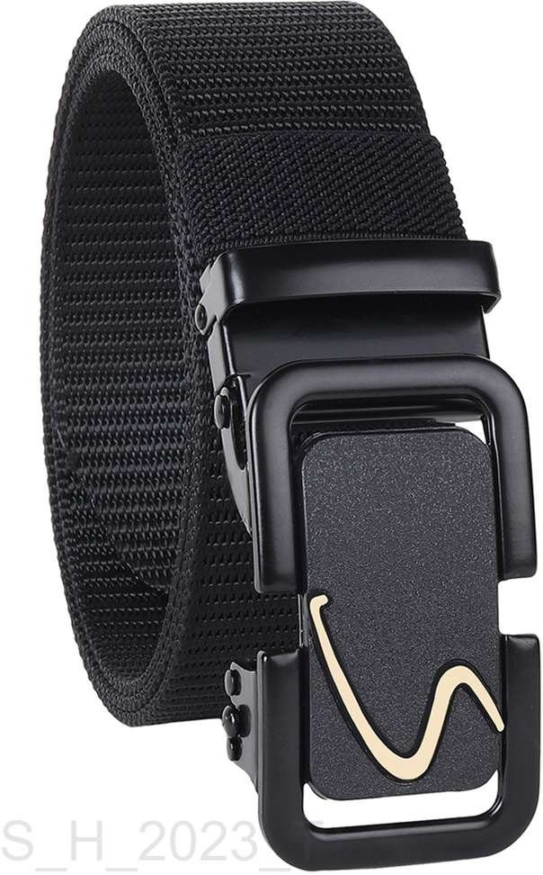 megavalue men black nylon belt