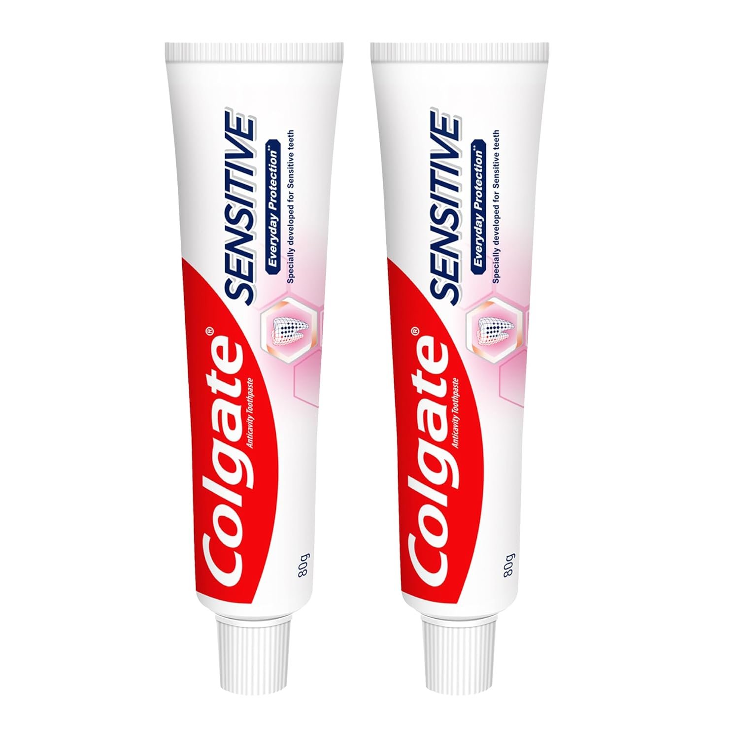 Colgate Sensitive Everyday Protection Toothpaste, Combo Pack Of 160g (80g X 2), Specifically Developed For Sensitive Teeth & Healthy Gums, Colgate Toothpaste For Prevention Of Cavities & Plaqu