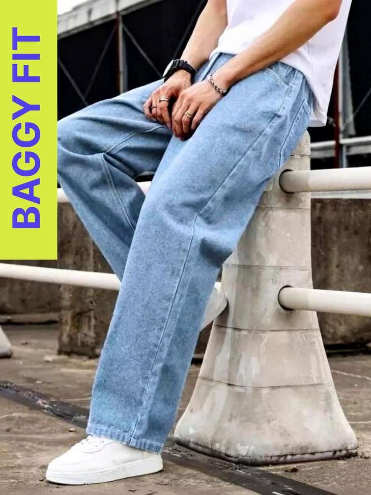 cmd coinmen denims loose fit men light blue jeans