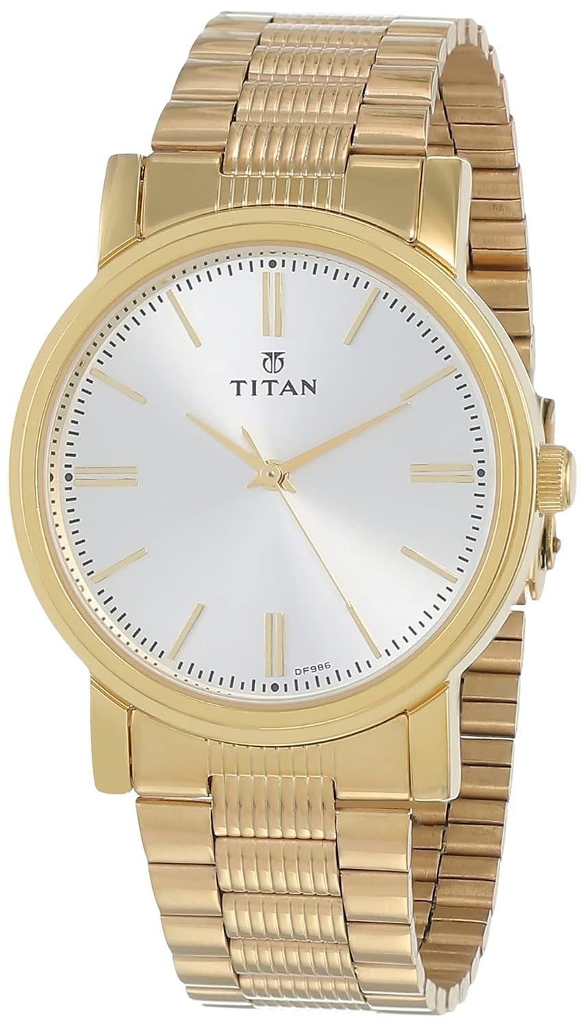 Titan Analog OffWhite Dial Men's Watch NM1712YM02 / NL1712YM02