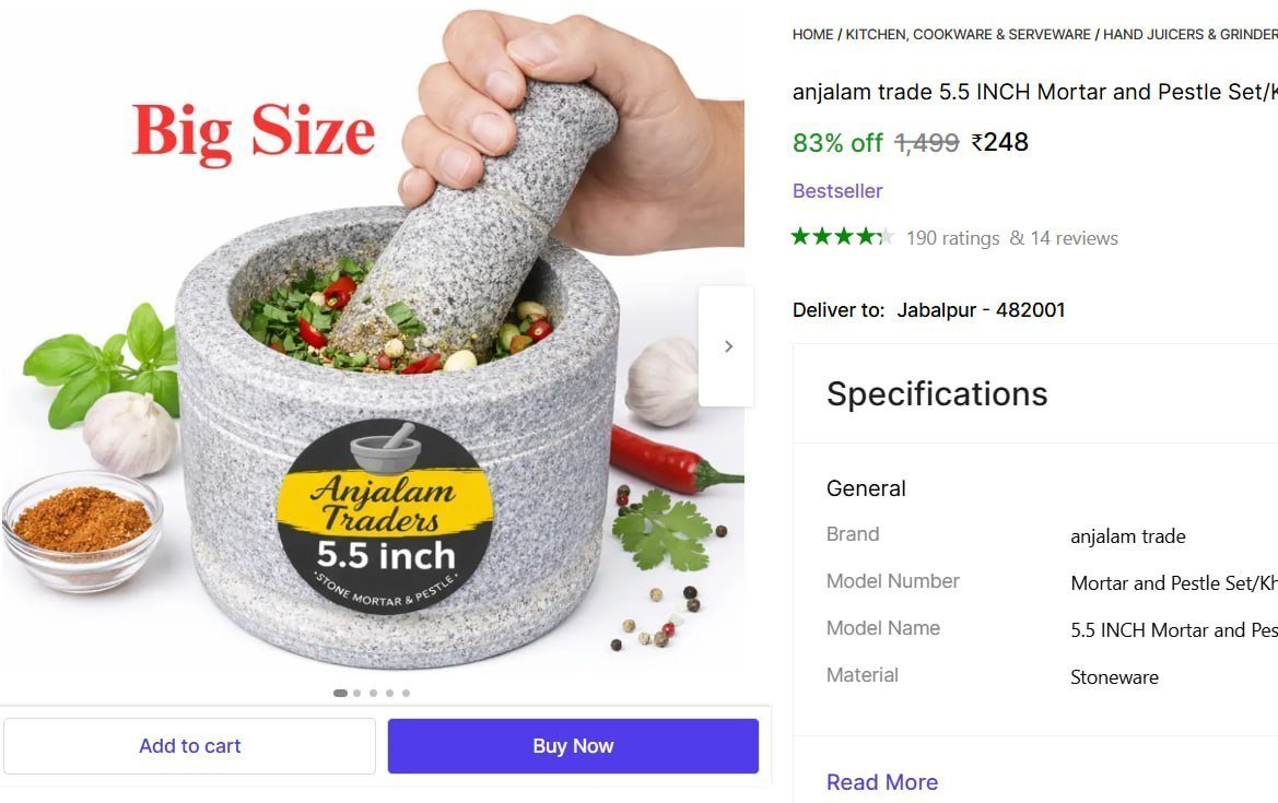 anjalam trade 5.5 INCH Mortar and Pestle Set/Khal Dasta Ural Set/Khalbatta okhli Masher Stoneware Masher Price in India - Buy anjalam trade 5.5 INCH Mortar and Pestle Set/Khal Dasta Ural Set/Khalbatta