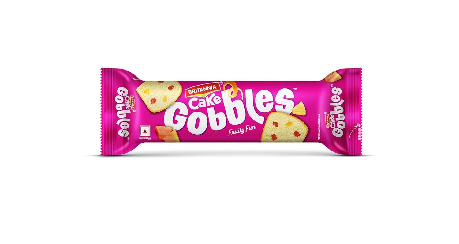 Britannia Gobbles Bar Cake Fruity