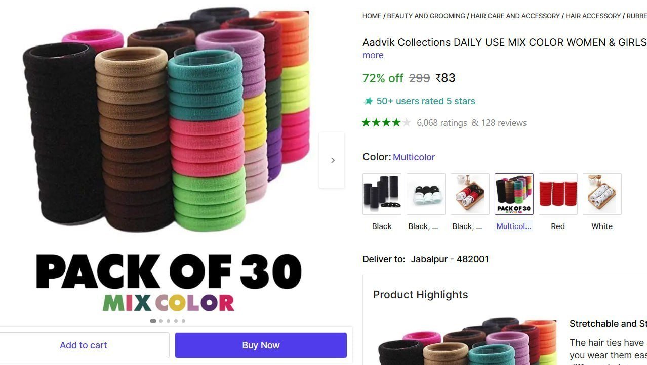 Aadvik Collections DAILY USE MIX COLOR WOMEN & GIRLS RUBBER BAND 30 PCS Rubber Band Price in India - Buy Aadvik Collections DAILY USE MIX COLOR WOMEN & GIRLS RUBBER BAND 30 PCS Rubber Band onl