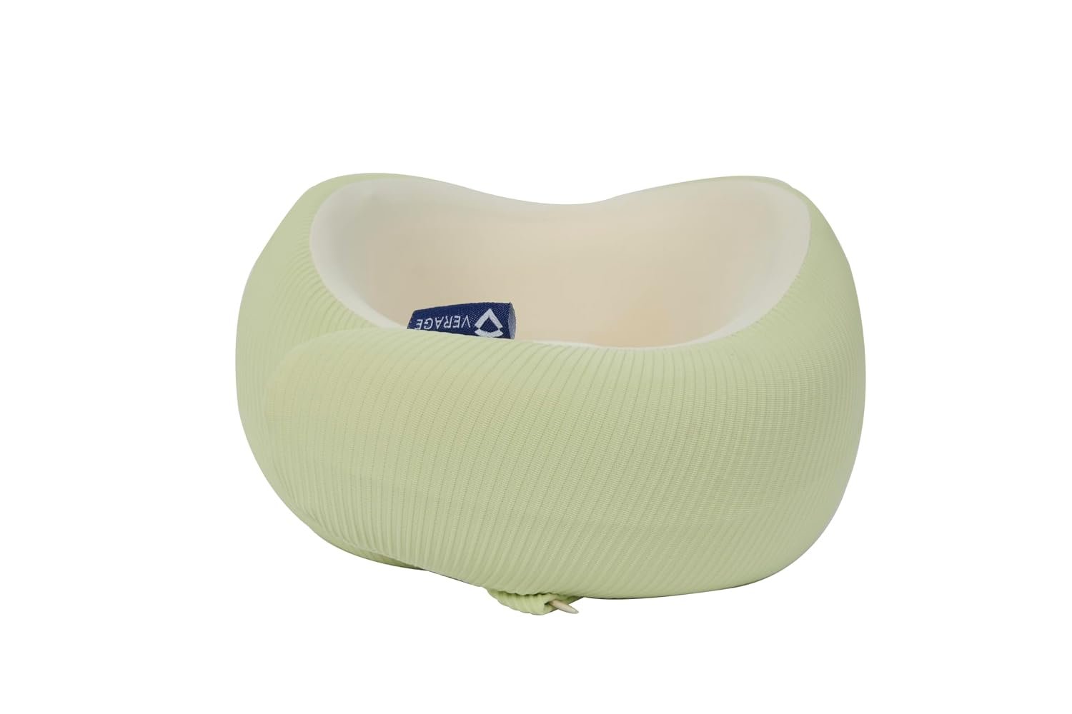 Verage Luxe Travel Neck Pillow with Advanced Orthopedic Memory Foam with Extra Softness for Travel in Car, Flights, Train, Airplane and Cervical Pain (Cream)