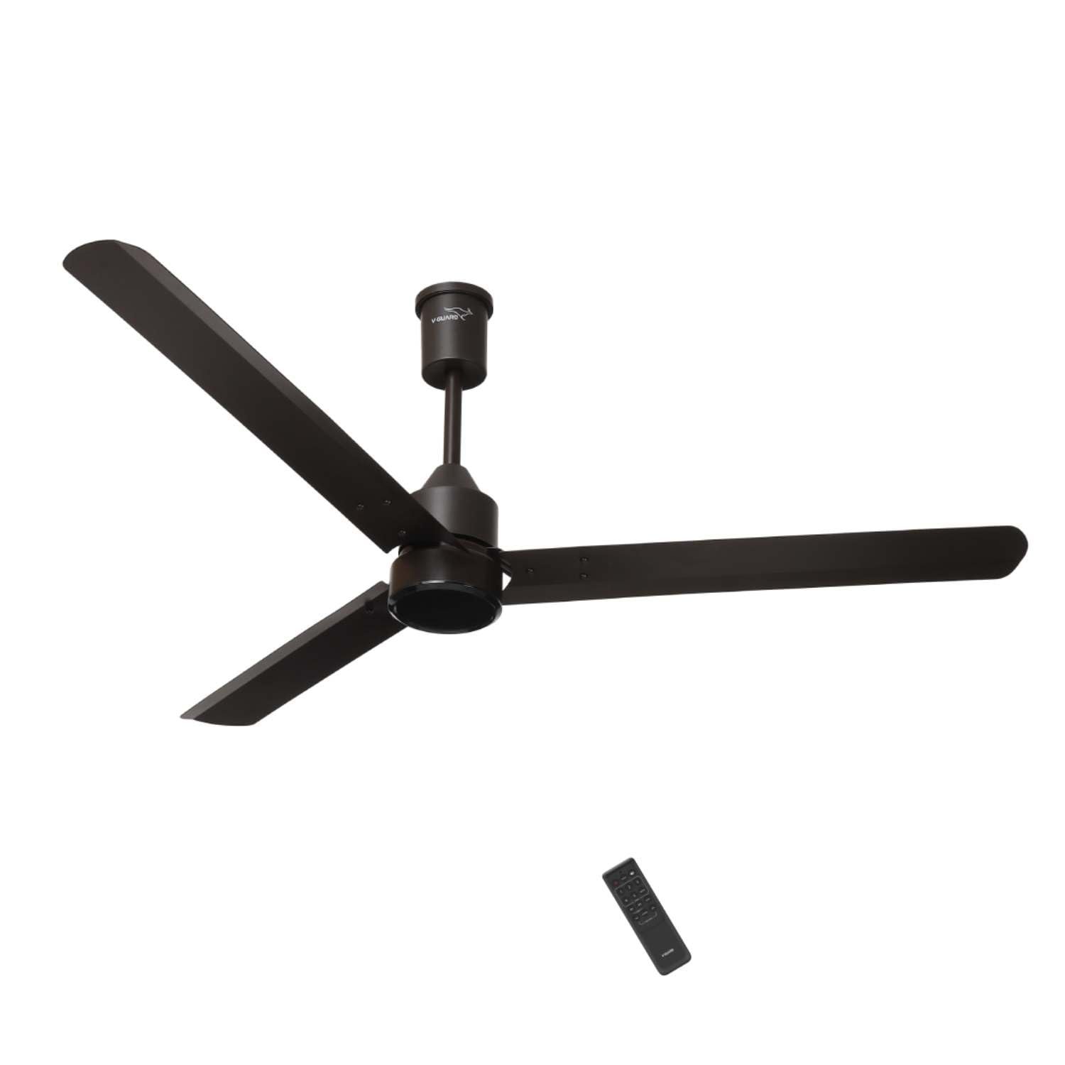 V-Guard Zenair BLDC 1200mm Ceiling Fan|Remote Control|Matte Brown | BEE 5-Star Energy Saving | High-Speed BLDC Motor 370 RPM| Remote Control with 6 Speeds, Wind & Reverse Modes |2-Year Warranty