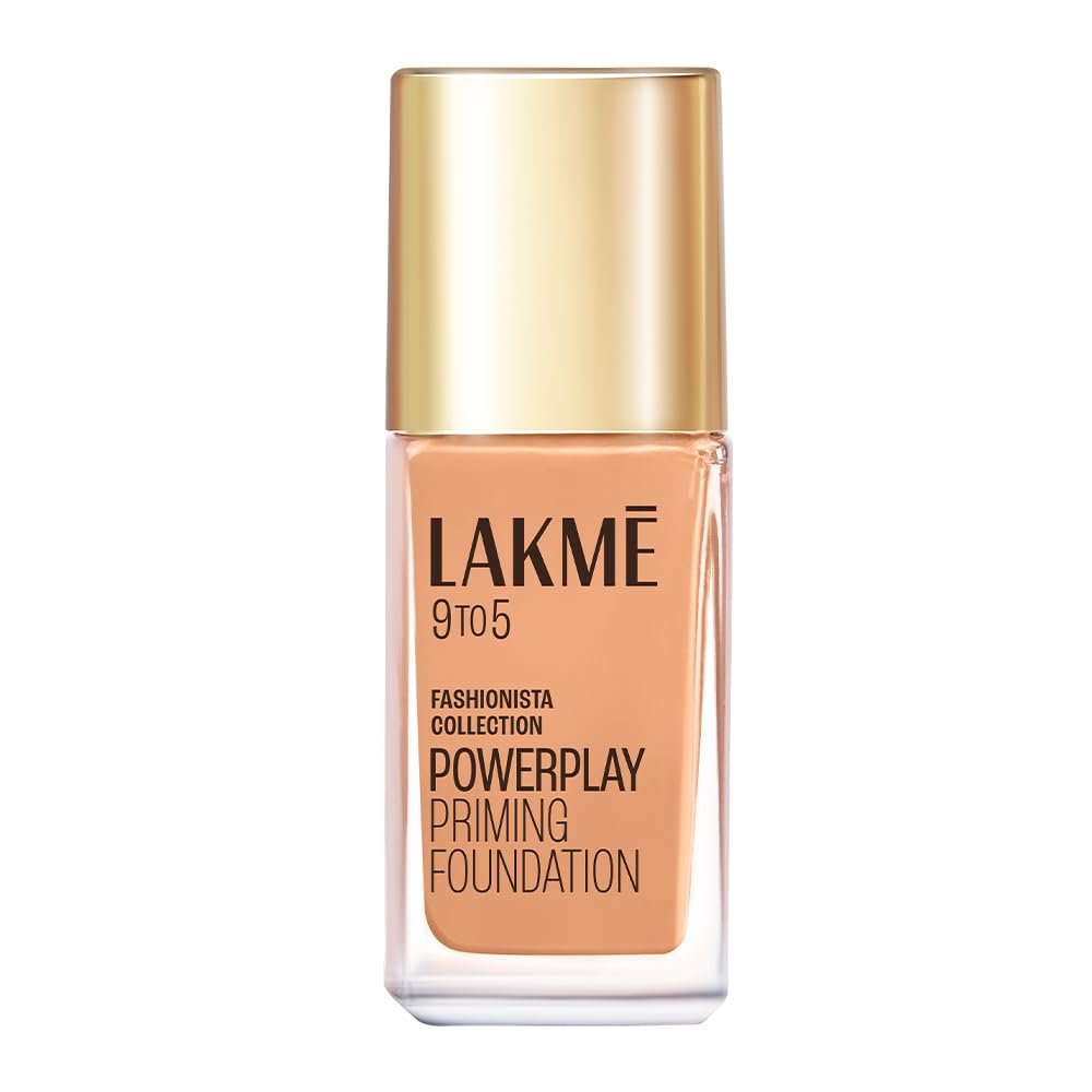 Lakme 9To5 Primer + Matte Perfect Cover Foundation, W240 Warm Beige, 25 ml