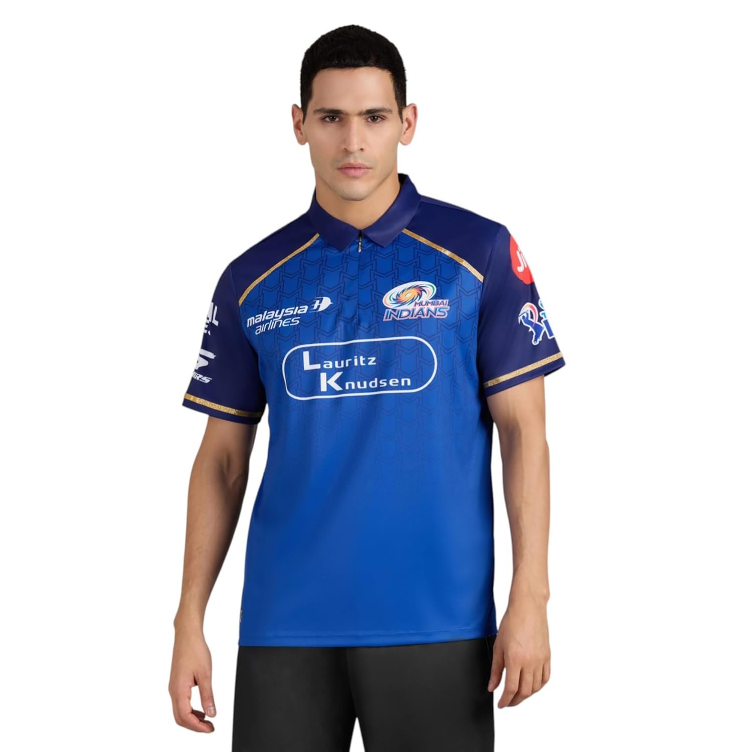 Skechers Mumbai Indians 2026 Men Official IPL Fan Polyester Regular Fit Jersey