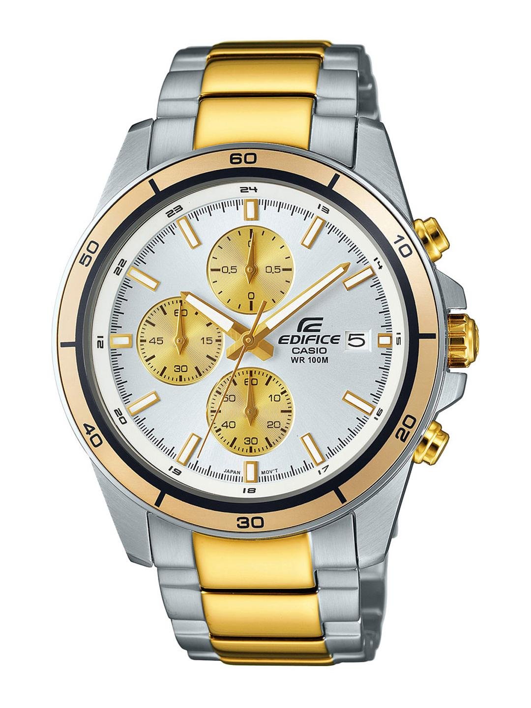 Buy Casio Edifice Men Silver Gold Analogue Watches (EX273) EFR 526SG 7A9VUDF -  - Accessories for Men