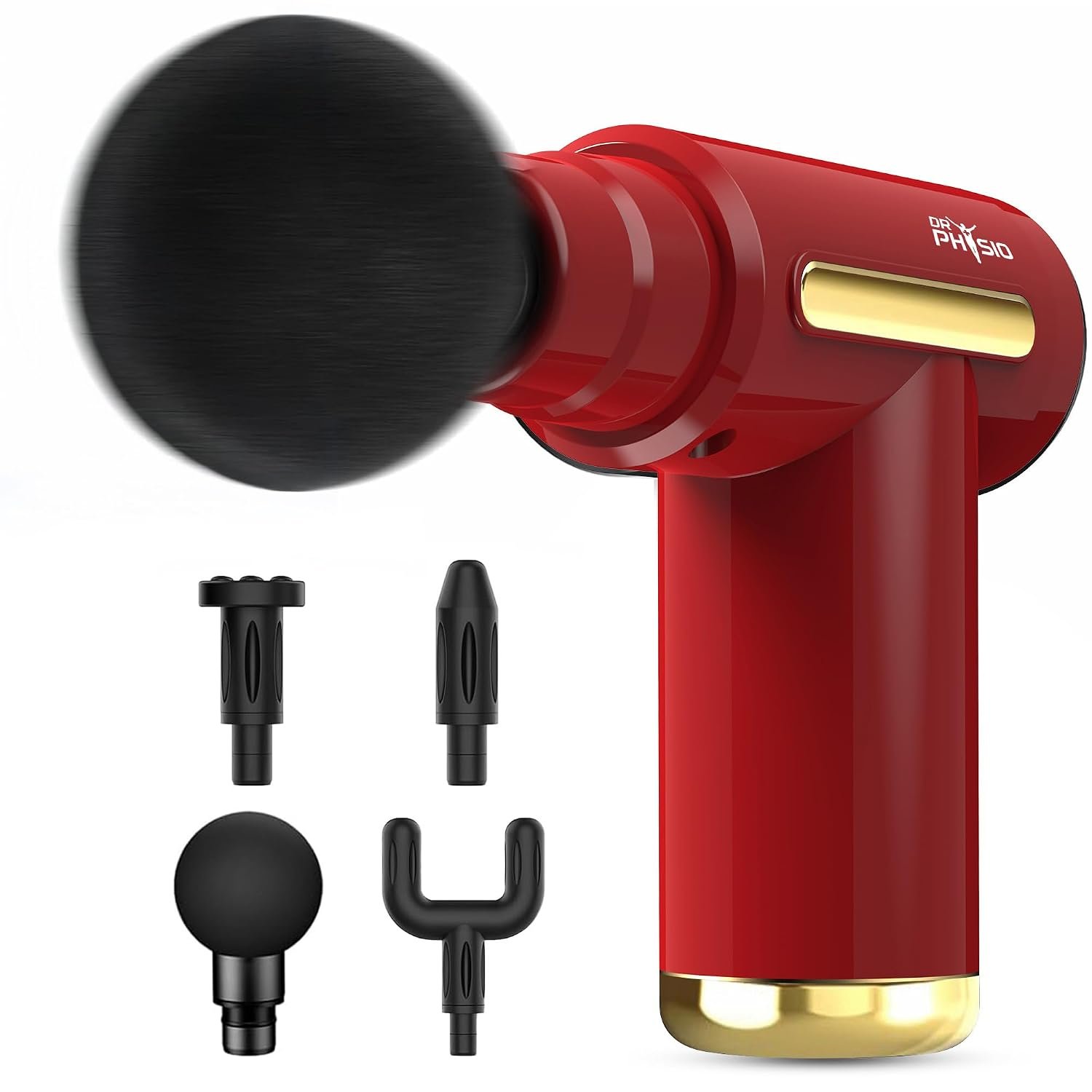 Dr Physio USA Supervolt X Blaze 1041 Rechargeable Massage Gun | Full Body Massager for Pain Relief | Gun Massager Machine for Deep Tissue Massage | Massage Gun for Neck, Shoulder, Back & Leg | 4 M