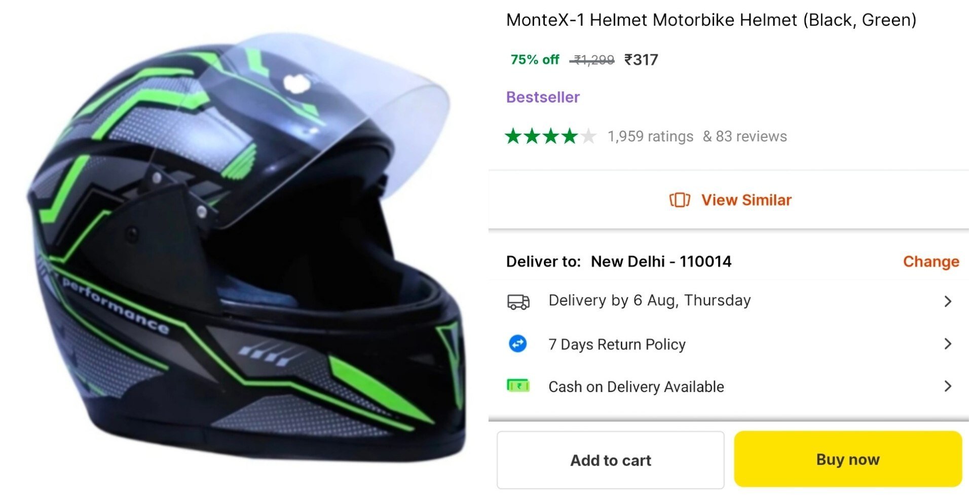 MonteX-1 Helmet Motorbike Helmet Price in India - Buy MonteX-1 Helmet Motorbike Helmet online at Shopsy.in