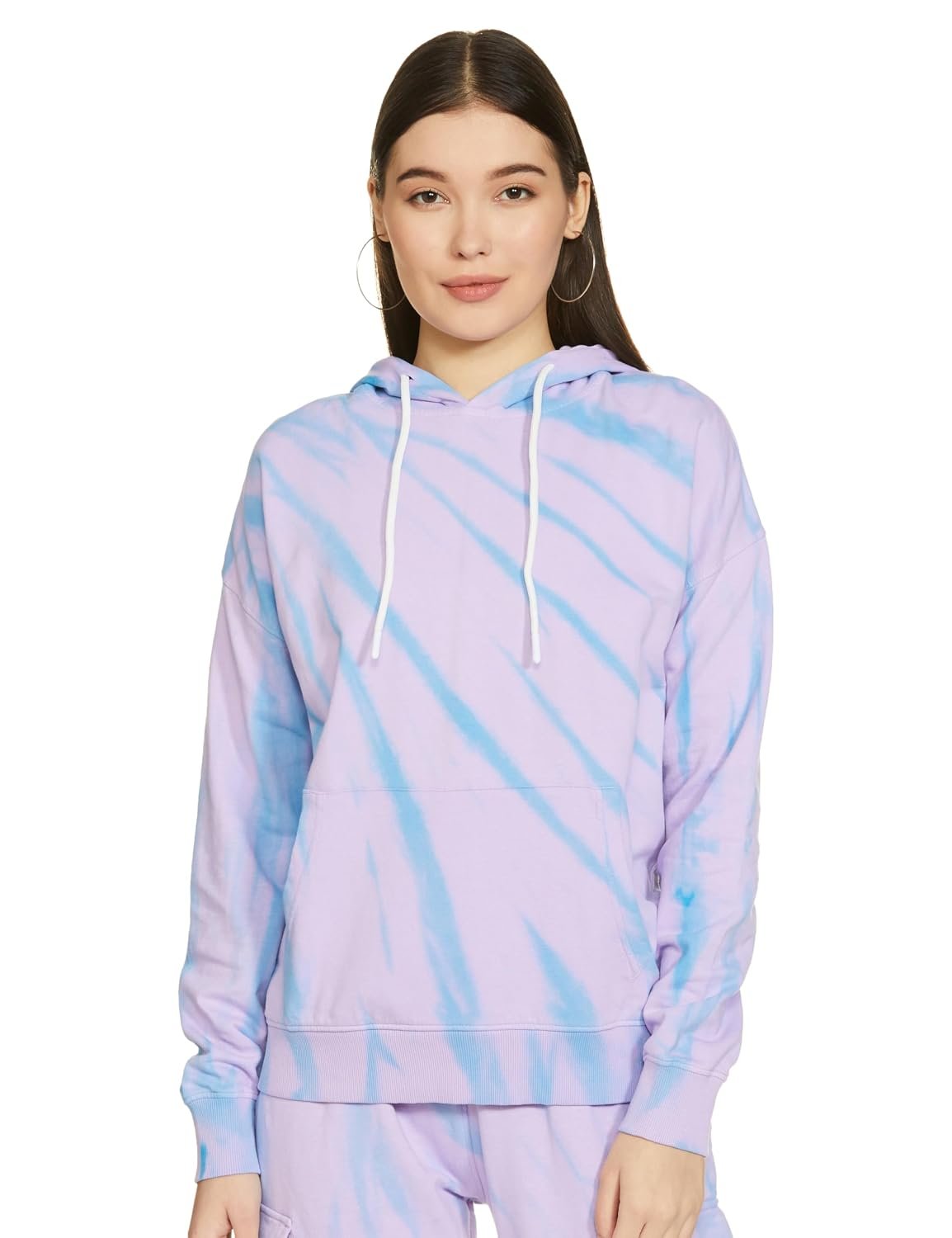 Amazon Brand - Symbol Women Cotton Hooded Relaxed Fit Sweatshirt (Tie-Dye | Pullover) (Available in Plus Sizes)