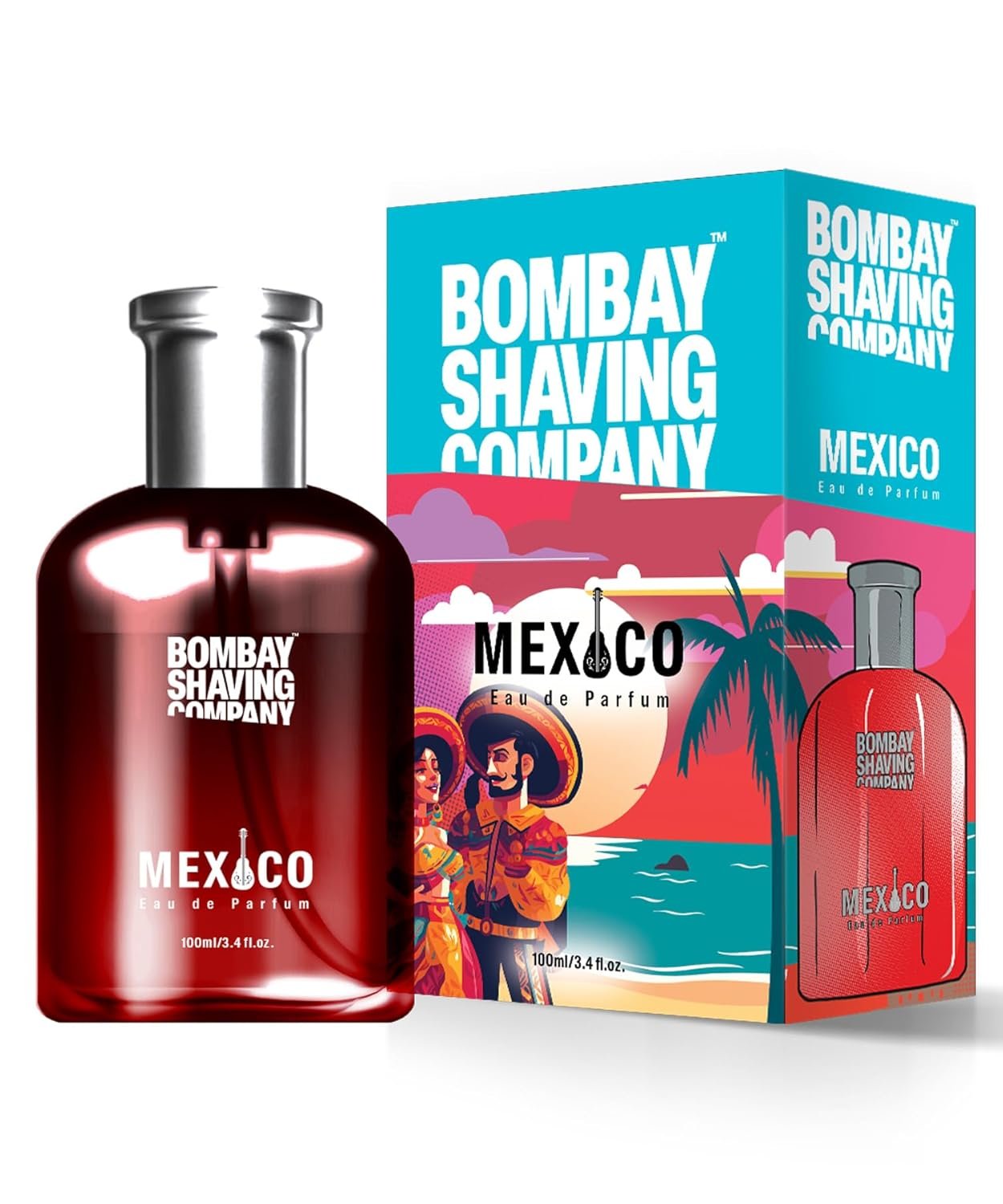 Bombay Shaving Company Mexico Perfume for Men - 100ML | Woody Long Lasting Fragrance | Eau de Parfum | Gift for Men | Gift for Husband | Gift for Boyfriend