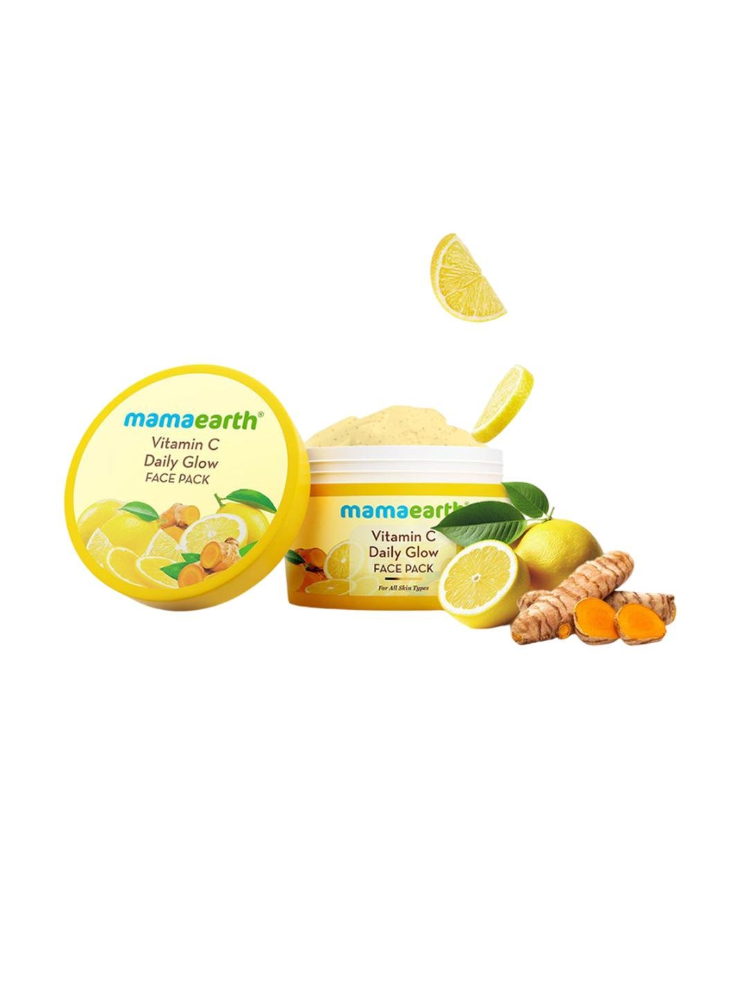 Buy Mamaearth Vitamin C With Turmeric Creamy Clay Texture Daily Glow Face Pack   200 G -  - Personal Care for Unisex