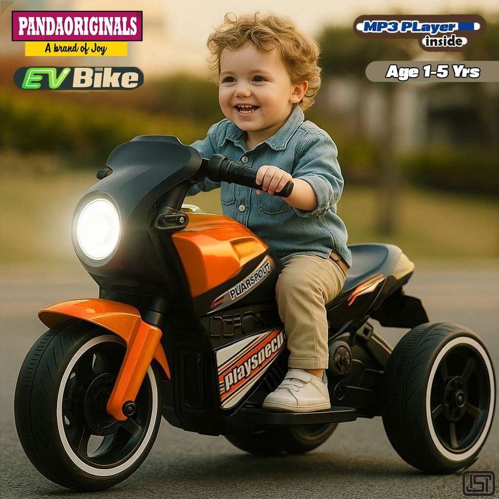 pandaoriginals ninja ev music lights forward backward gear built mp3 player bike battery operated ri