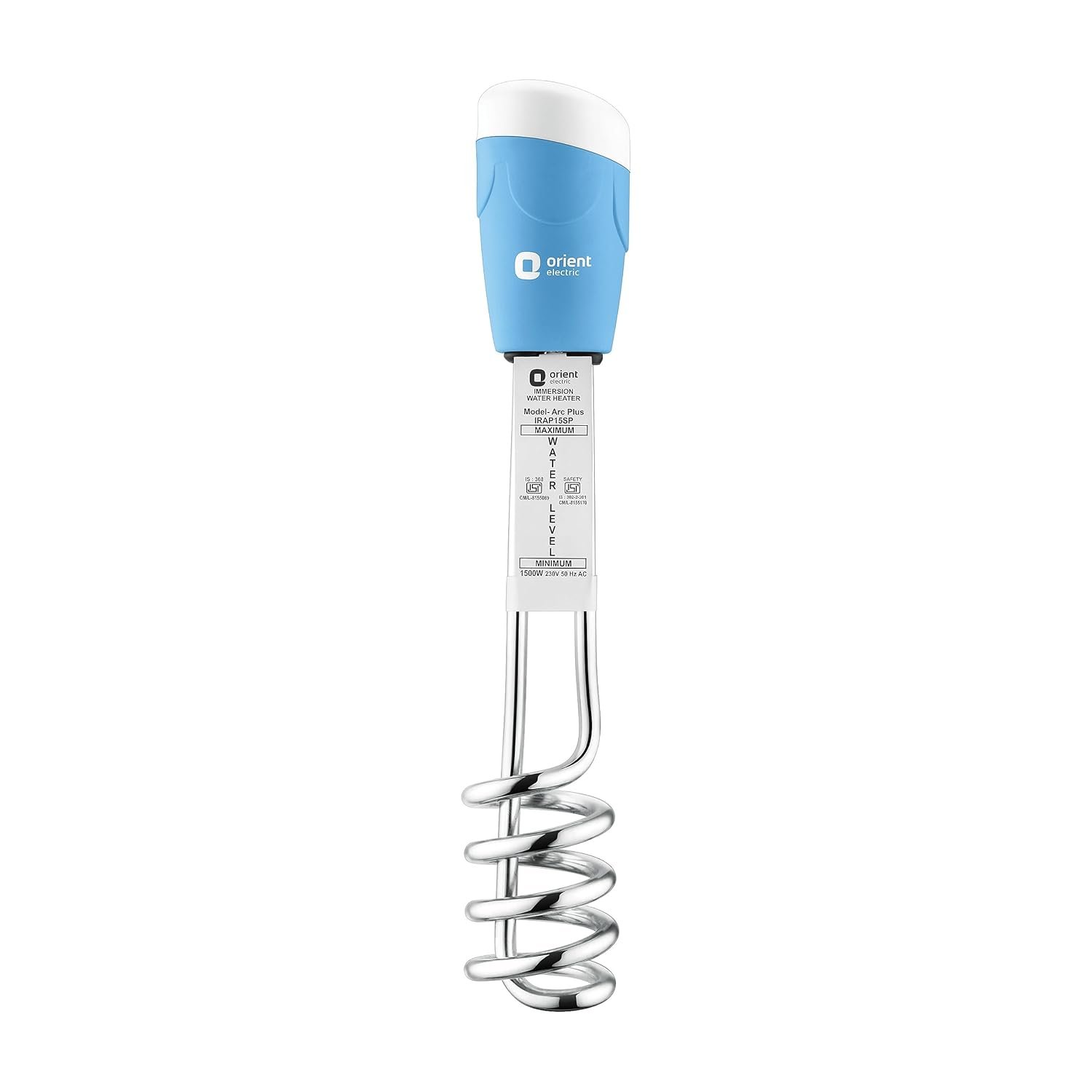 Orient Electric Arc Plus 1.5kw |Immersion water heater|100% shock proof body|Heavy copper element|With Bucket clip| ISI certified | 2 years replacement warranty