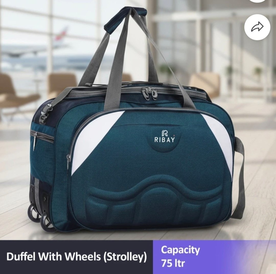 RIBAY (Expandable) Strolley Duffel Bag - Luggage Travel with 2 wheels Duffel With Wheels (Strolley) Price in India - Buy RIBAY (Expandable) Strolley Duffel Bag - Luggage Travel with 2 wheels Duffel Wi