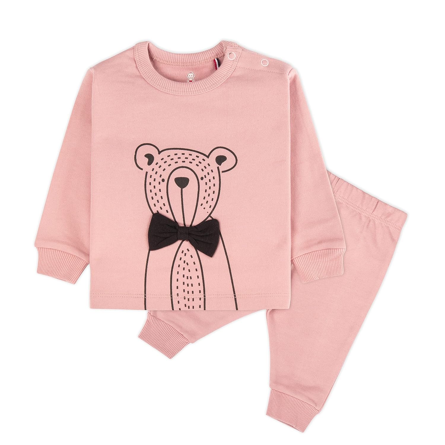ARIEL Cotton Fleece Clothing Sets for Boys & girls - Unisex Winter Clothing sets Full Sleeve T-shirt & Pant