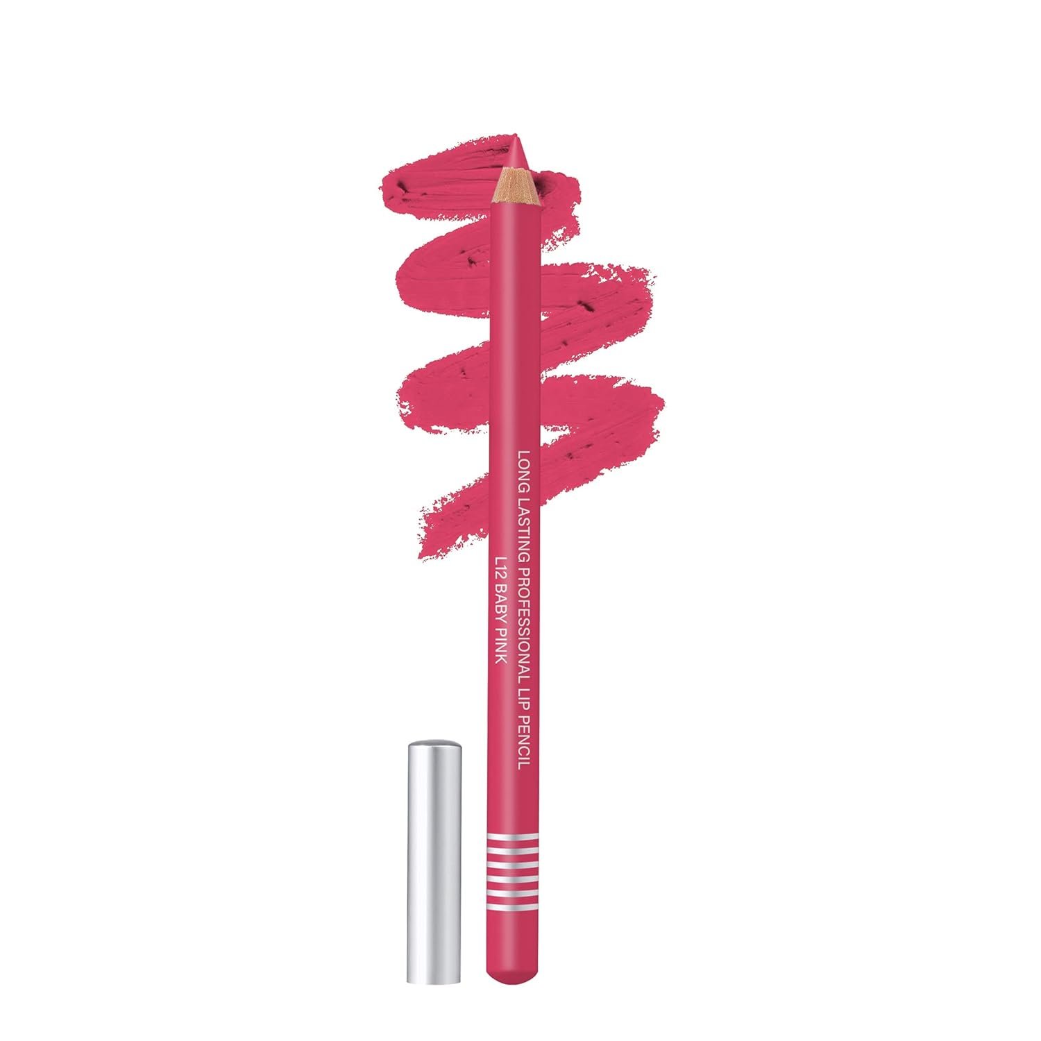 Colors Queen Lip Liner Pencil | Long Lasting & Waterproof Formula | Matte Lip Liner Pencil for Women (L-12, Baby Pink)