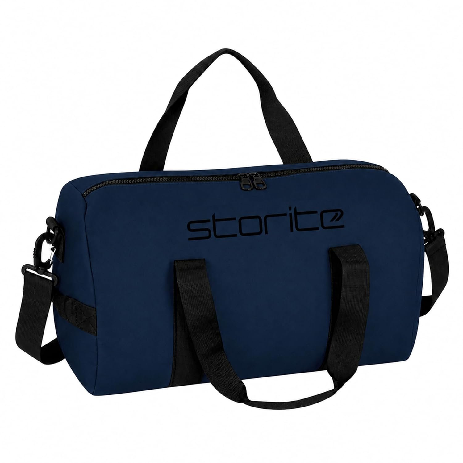 Storite Multi Purpose Travel Duffle Bag, Blue, 43x24x20 cm | Water Resistant Nylon, Lightweight, Spacious Storage, Dry & Wet Pocket, Travel, Gym, Overnight, Everyday Use