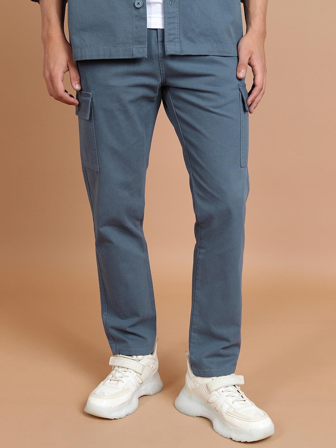 Buy HIGHLANDER Men Tapered Fit Pure Cotton Cargo Trouser -  - Apparel for Men