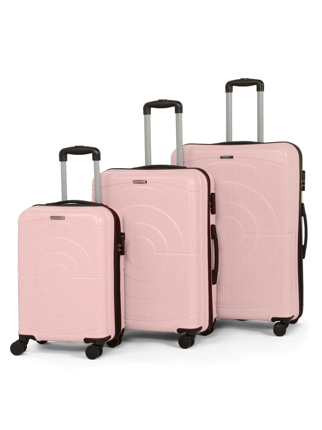 Buy Teakwood Leathers Set Of 3 Concentrix Hard Sided Trolley Suitcases   Cabin+Medium+Large -  - Accessories for Unisex