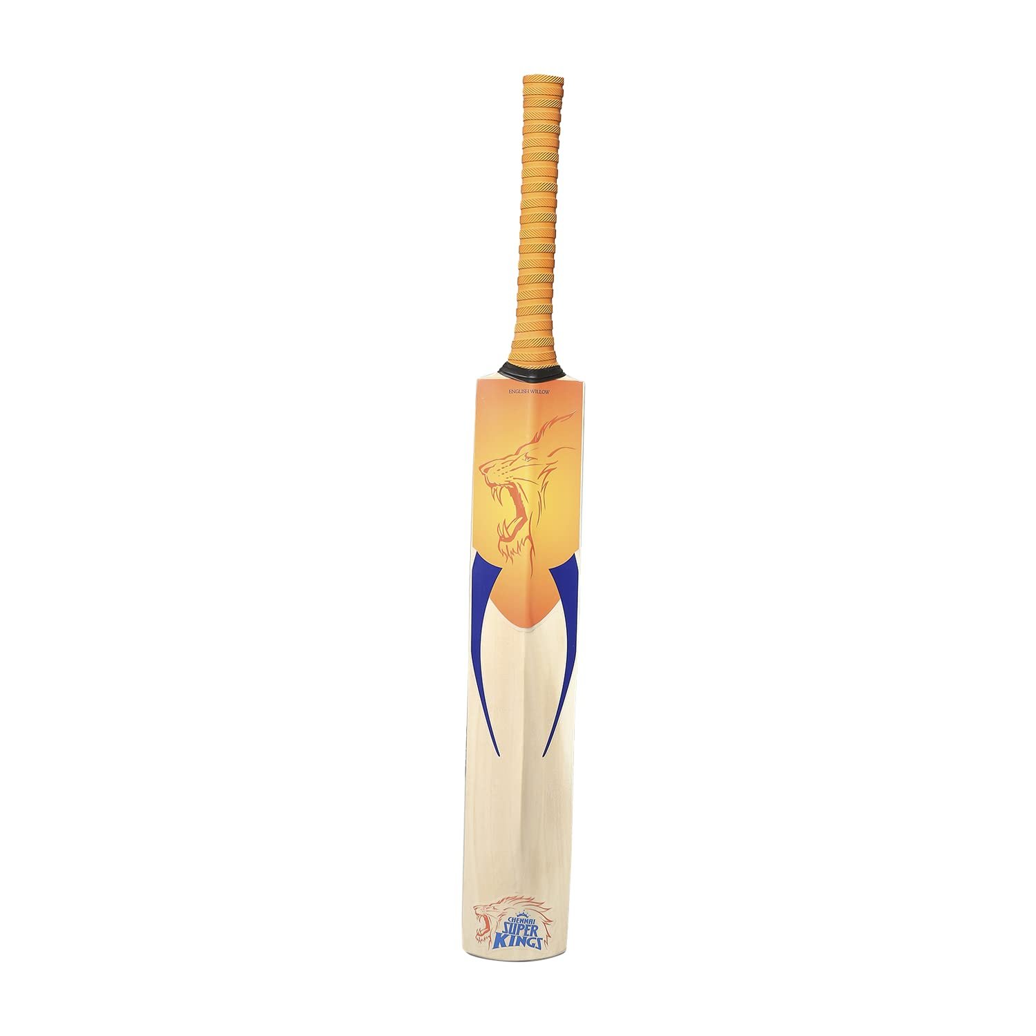 playR x Chennai Super Kings English Willow Bat, Premium Handcrafted CSK Cricket Bat for Power Shots, Durable, Lightweight for Training, Casual, Club Matches & All Season - Size 6