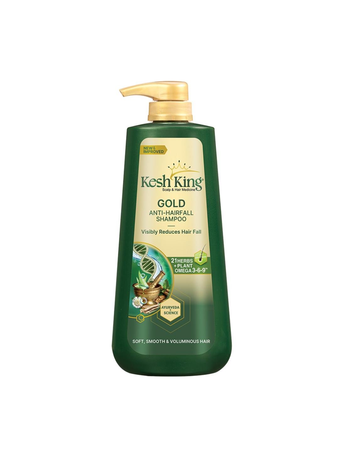Buy Kesh King Gold Anti Hairfall Shampoo For Soft Smooth & Voluminous Hair   1 L -  - Personal Care for Unisex