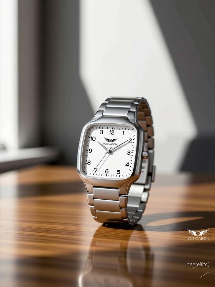 lois caron elegant series square analog quartz men boys wrist watch men