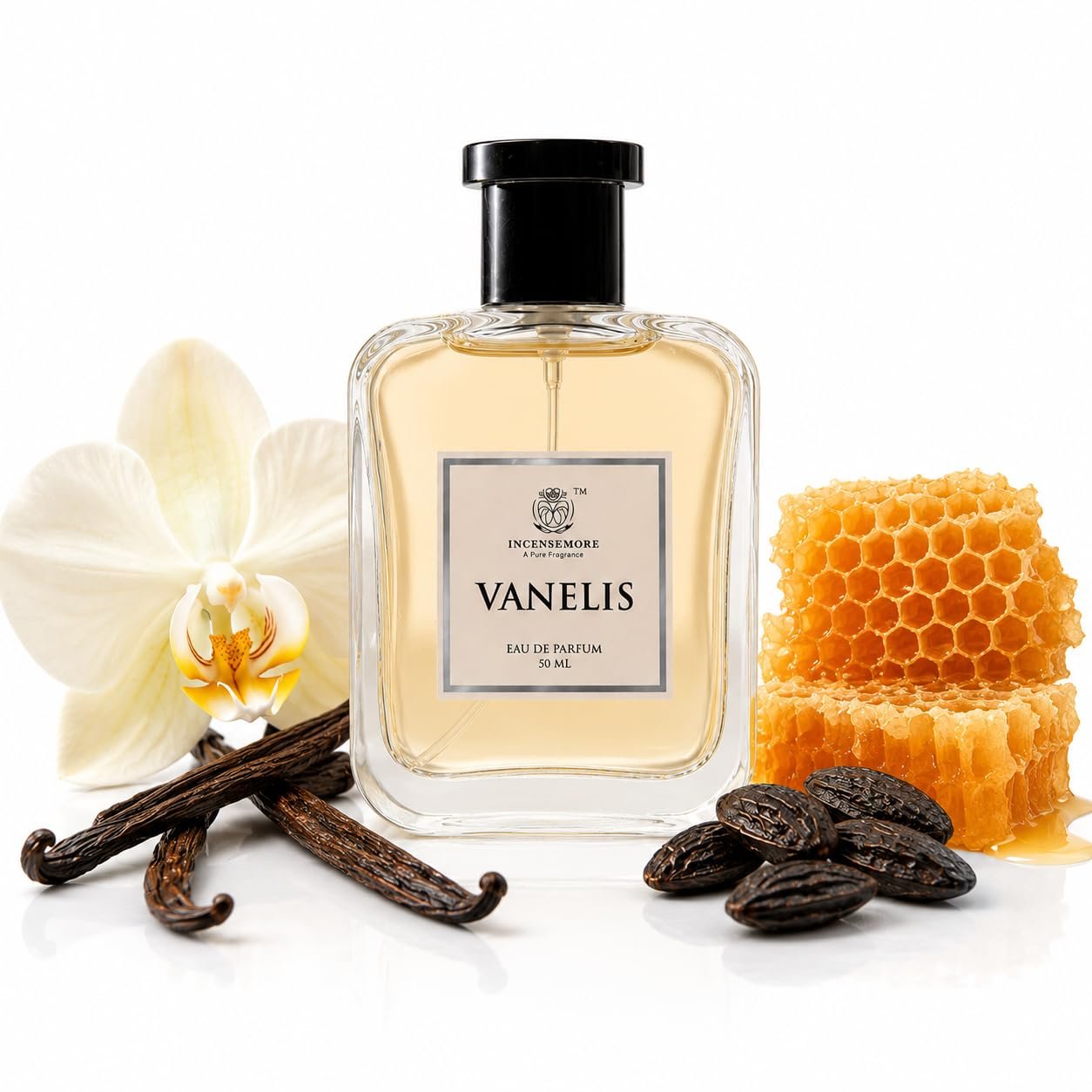 Vanelis Perfume 50ml Eau De Parfum | Vanilla & Musk Fragrance | Long Lasting Scent | Premium Perfume for Men | Spray Bottle