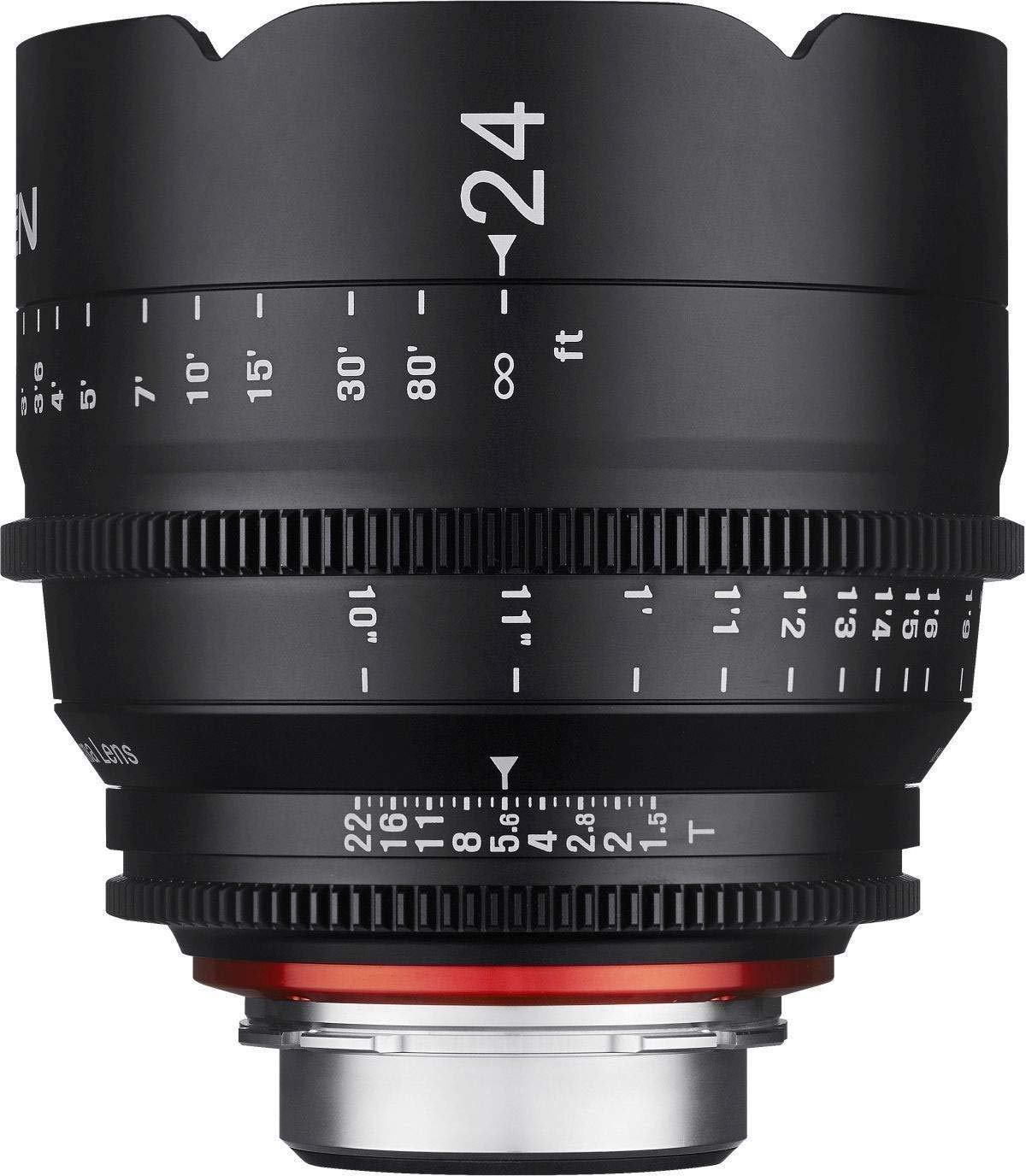 SAMYANG XEEN 24mm T1.5 Full Frame Professional Cine Lens, Lens for Sony E (Feet) Mount,Black