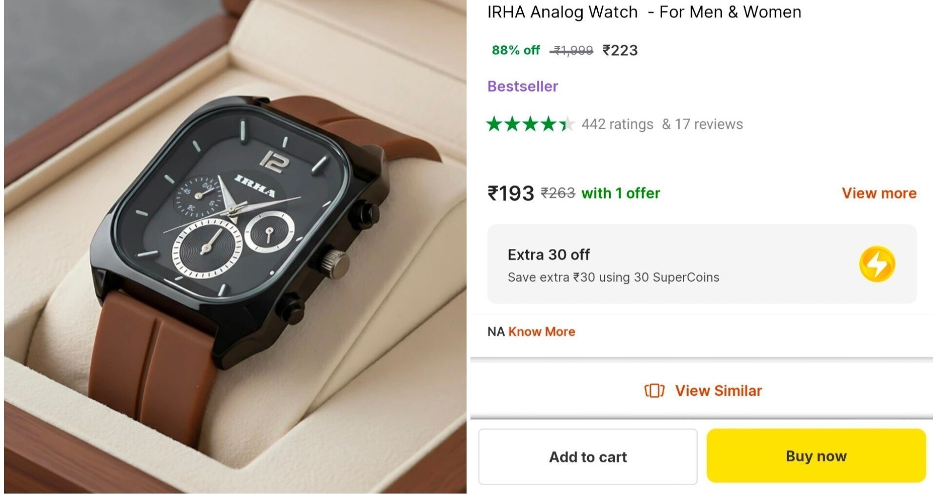 IRHA Analog Watch  - For Men & Women Price in India - Buy IRHA Analog Watch  - For Men & Women online at Shopsy.in