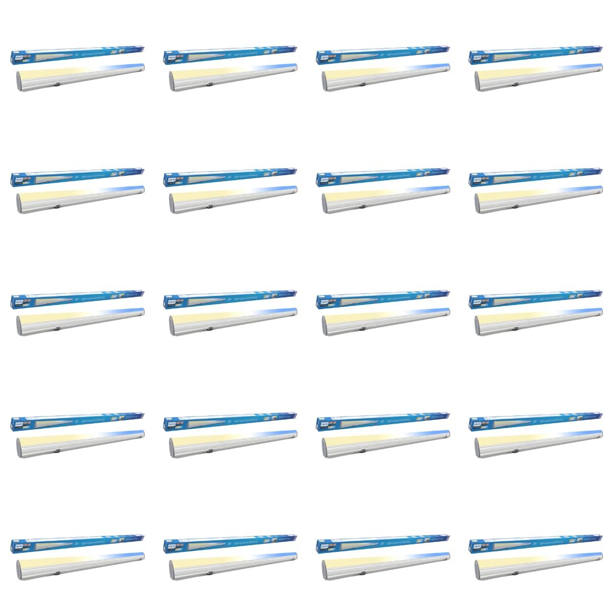 Philips 24-Watt Smart Wi-Fi LED Batten WiZ Connected Wholesale Factory Pack | Shades of White + Tuneable + Dimmable + Pre-Set Modes | Compatible with Amazon Alexa and Google Assistant, Pack of 20